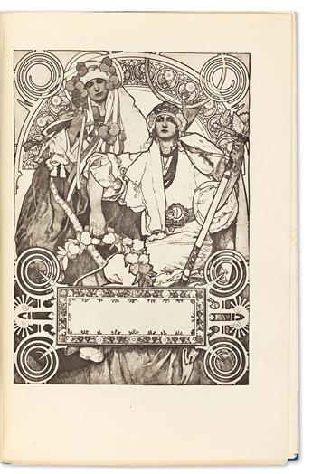 ALPHONSE MUCHA (1860-1939). BANKA SLAVIE. 9½x6¼ inches, 24¼x15¾ cm. Unie, Prague.